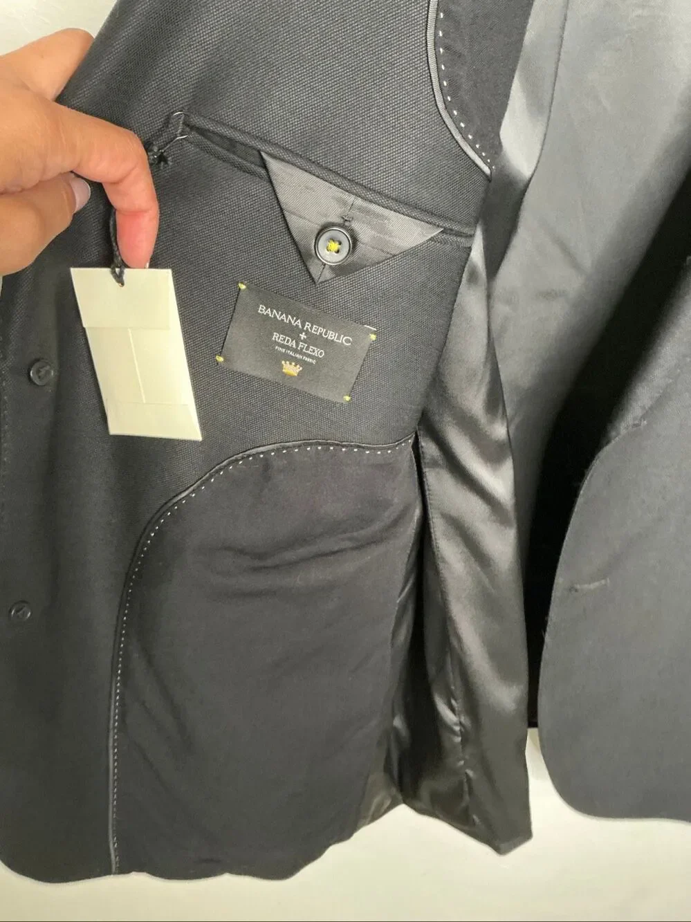 Banana Republic Tailored Slim Sports Coat | Black in 46R